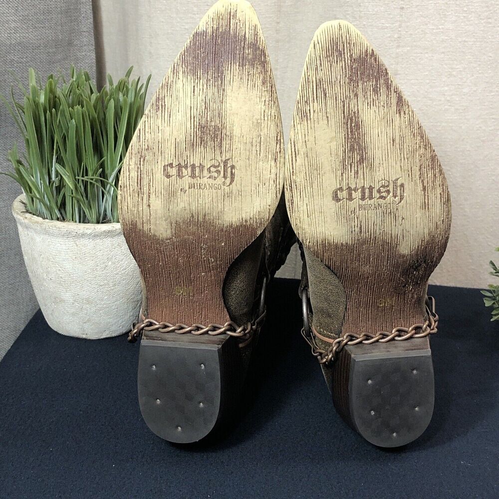 Durango Crush Distressed 11" Heart Concho Women's Size 8M Western Boots RD4155 - Picture 12 of 14